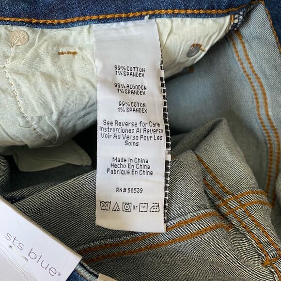 STS Blue Aria Wide Leg Crop Jeans 11” Inch High Rise NWTS size 31 - Picture 7 of 7